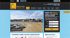 Desktop Screenshot of beechesholidaylets.co.uk